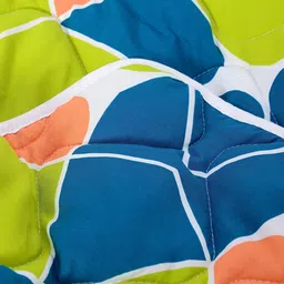 Divine Casa Green & Blue Geometric Microfiber Mild Winter 120 GSM Single Bed Comforter image 5