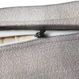 ZEBA Grey Textured Square Cushion Cover image 5