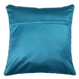 MULTITEX Blue & Brown 5-Pieces Geometric Cotton Square Cushion Covers image 2