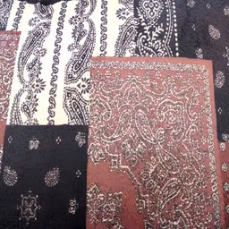 Good Vibes Pink & White 5 Pcs Printed Velvet Square Cushion Covers image 3