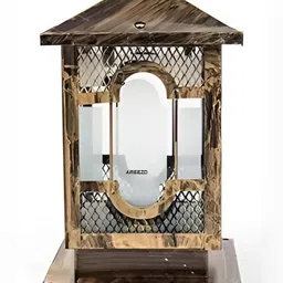 Areezo 2-pcs Brown Textured Outdoor Gate Lamp image 2