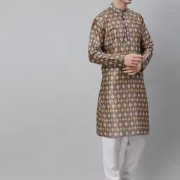 NEUDIS Men Ethnic Motifs Indie Prints Kurta image 5