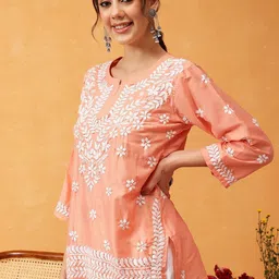 ADA Ethnic Motifs Embroidered Thread Work Thread Work Kurti image 5