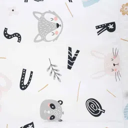 threads White Cotton Cartoon 280 GSM Double Bed Reversible Comforter image 2