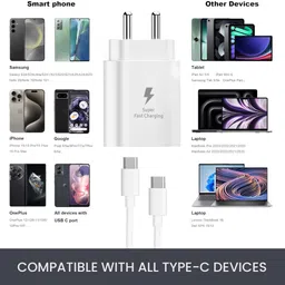 AAMS 25 W Quick Charge 3 A Wall Charger for Mobile with Detachable Cable image 3