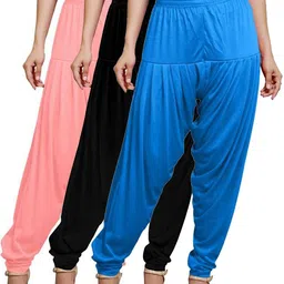 houseofcommon Cotton Blend Solid Patiala-picture-11