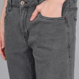 metronaut Men Slim Mid Rise Grey Jeans image 5