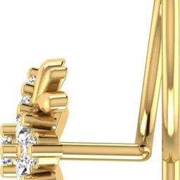 avsar Anushka 18kt Diamond Yellow Gold Nose Wire image 4