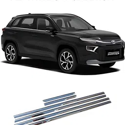 ad chrome Window Garnish Hyryder 6 PCS Chrome Toyota, Maruti Grand Vitara Side Garnish-picture-17
