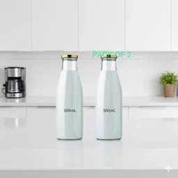 b7 creations Glass Milk Container - 500 ml image 1