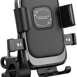hanumanik Bike Mobile Holder | Rearview Mirror Mount | Anti-Shake | 360� Rotation Bike Mobile Holder image 1