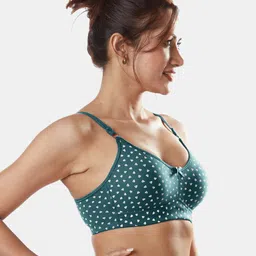 Sonari Set of 2 Red & Green Abstract Non-padded Everyday Bra image 2