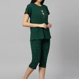 DZZO Printed Pure Cotton Night Suit image 3