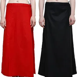 DECOFIN cotton Petticoat Red Combo1 Cotton Blend Petticoat-picture-19