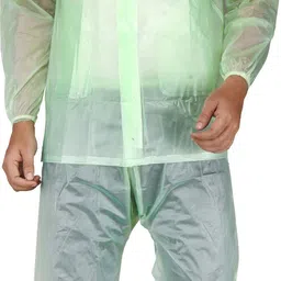 orange Solid Men Raincoat image 2