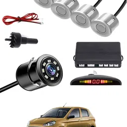 zplus Car Parking Sensors - Set of 4 with Reverse Parking Camera (Silver)-14 Safety of Passengers/Car One Alarm Kit-2212 Parking Sensor-picture-11
