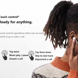 bullstorm Exclusive TWS T2 Wireless Earbuds with 1500Mah Powerbank & ASAP charge ANC B35 Bluetooth Headset image 5