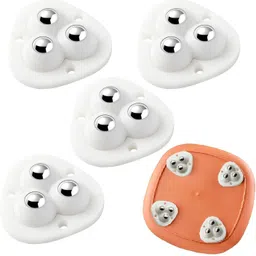 Triangle Caster Wheel Rotating Furniture Wheels for Cabinet/Trolley (Set of 4) Appliance Furniture Caster-image-1