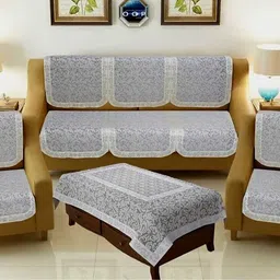 flavio Polyester 3+1+1 Seater Sofa Floral Cover image 1