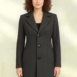 pepzoo Women Solid Double Breasted Casual Blazer-picture-19