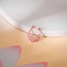 GIVA Zircon Silver Plated Sterling Silver Nose Ring-picture-14