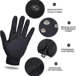 ediko Solid Winter Men Gloves image 3