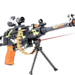 kettoby Army Machine Gun Toy for Kids Light ,Sound Vibration Battery Operated Big Toy Guns & Darts image 2