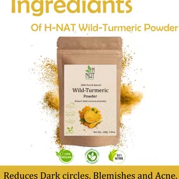 h nat Wild turmeric powder | Kasturi turmeric | kasturi haldi powder for Glowing Skin image 2