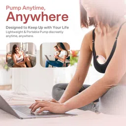 roboson Electric Wearable Breast Pump with 4 Modes & 12 levels with Rechargeable Battery - Electric image 5