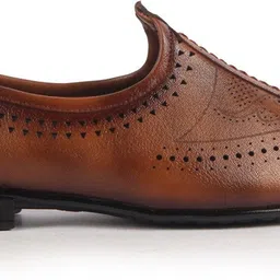 fausto Breathable Slip On Ethnic Juttis for Wedding|Party Slip On Evening Shoes Mojaris For Men image 5
