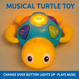 nilika enterprises Battery Operated Turtle Toy with Lights & Sounds | Interactive Educational Toy image 1
