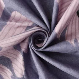 cozy queen Cotton Queen Fitted (Elastic) 280 TC Floral Bedsheet image 4