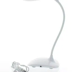 fivanio Power Plus Flexi Swan Led Lamp with touch sensor Emergency Recharge Study Lamp image 1