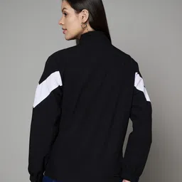 ewools Women Striped, Colorblock Casual Jacket image 2