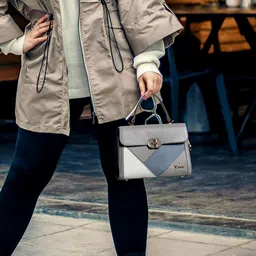 exotic premium Grey Women Shoulder Bag Elegance Cross-body Sling Bag image 2