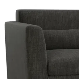urban ladder create Lewis 2 Seater Fabric Sofa in Graphite Grey Colour image 3