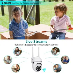 GiftNow 1080p Wi-Fi Mini PTZ with Motion Alerts, Night Vision, 2-Way Audio Pan Tilt Zoom Security Camera image 2
