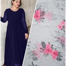 vanray fashion Dyed Georgette Stitched Anarkali Gown image 3