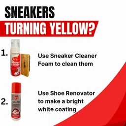 zora Sports & Sneaker Cleaner Kit 150 ml With Shoe Whitener 75 Ml | Shoe Cleaning Kit Shoe Care Kit image 3
