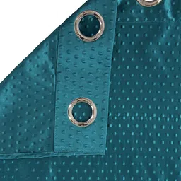Aura Teal 2 Pieces Embossed Door Curtain image 3
