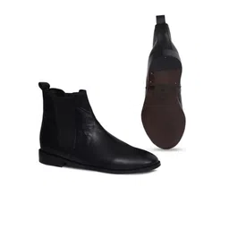 GRIFFIN Men CORINE Mid Top Leather Chelsea Boots image 5