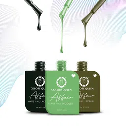 Colors Queen Set of 3 Affair Long Lasting & Chip-Resistant Matte Nail Lacquer - 13 ml each image 4
