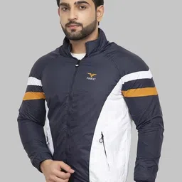 Finext Self Design Men Wind Cheater image 3