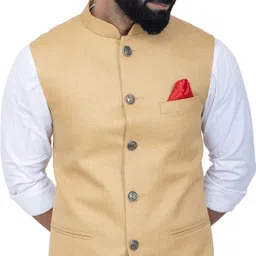 aljaami Solid Men Waistcoat-picture-20