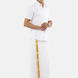 Ramraj Mid-Rise Double Layer Pure Cotton Dhoti image 3