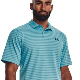 UNDER ARMOUR UA Performance 3.0 Striped Polo Collar T-Shirt image 3