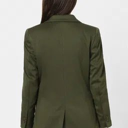 van heusen Women Self Design Single Breasted Formal Blazer image 3