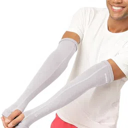 FREECULTR Unisex Set Of 2 Breathable Bamboo Cotton Antibacterial Arm Sleeves image 4