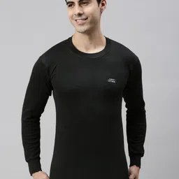 Lux Cottswool Men Pack Of 2 Solid Cotton Thermal Tops image 2