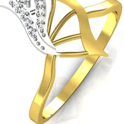 avsar Kajal 18kt Diamond Yellow Gold ring-image-82